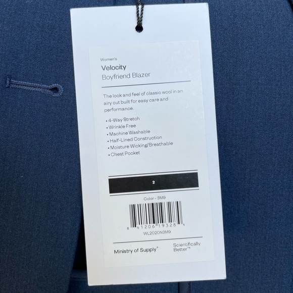 Women's Velocity Oversized Blazer - Indigo Heather size 2 - Picture 2 of 4